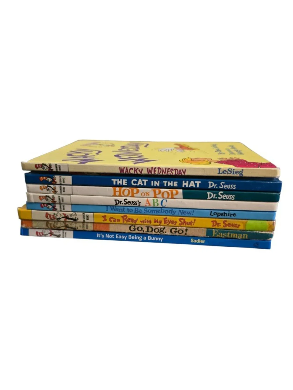 Dr Seuss Beginner Books Lot of 8 Cat in the Hat Hop on Pop ABC Go Dog Go Kids